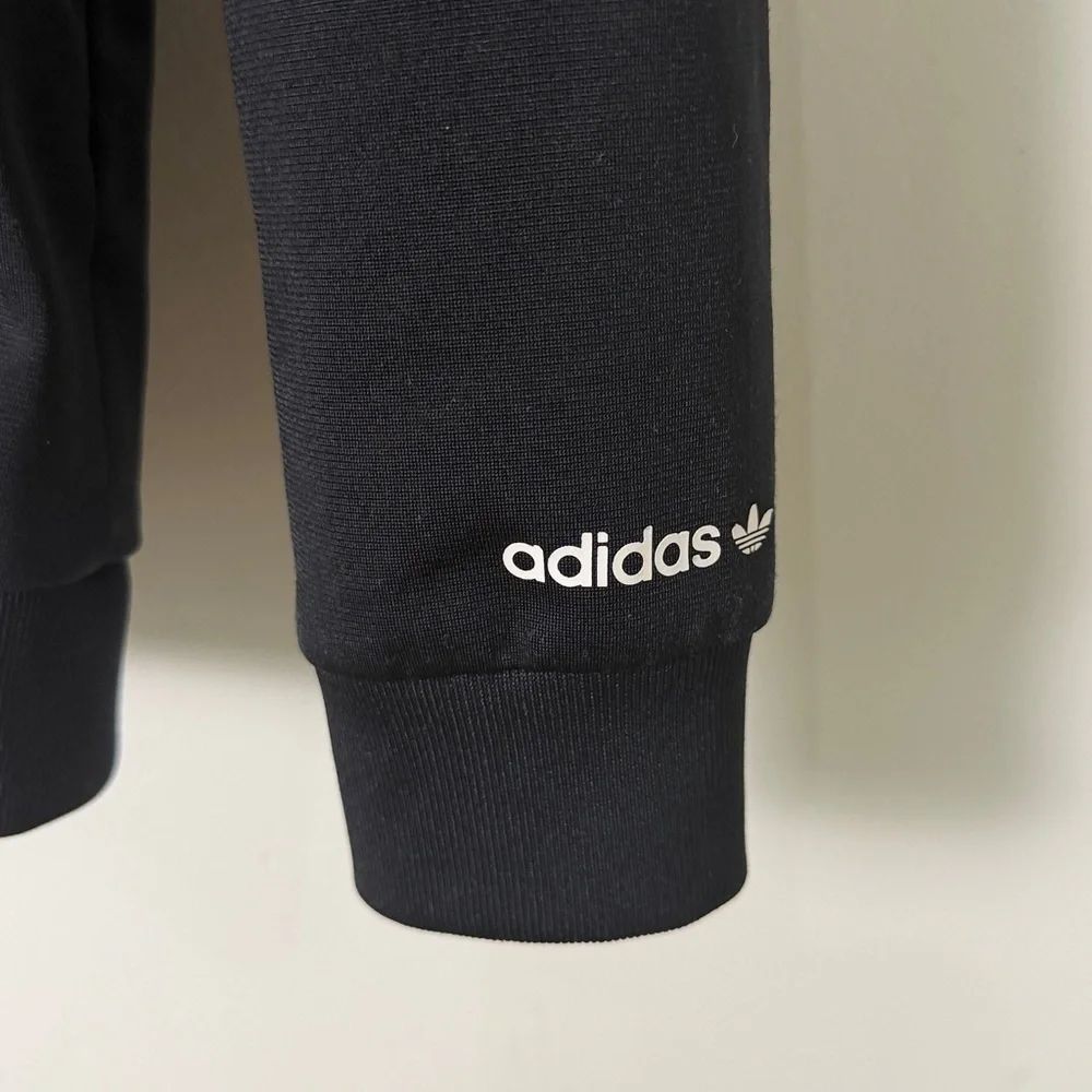 Adidas Black Jacket with Colorful Trefoil girls size medium